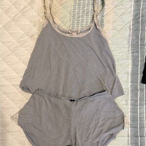 Victoria's Secret Lace Trim Pajama Set